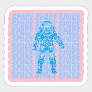 Blue Space Sticker
